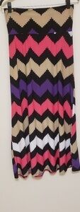 Chevron Maxi Skirt